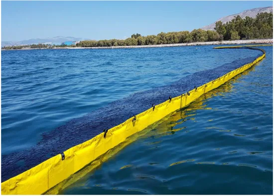 PVC Oil Fence Boom Ocean Orange Containment Boom Fire-Proof Floating Boom